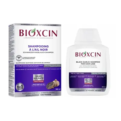 Bioxcin Shampooing Anti Chute à L'ail Noir - 300ml
