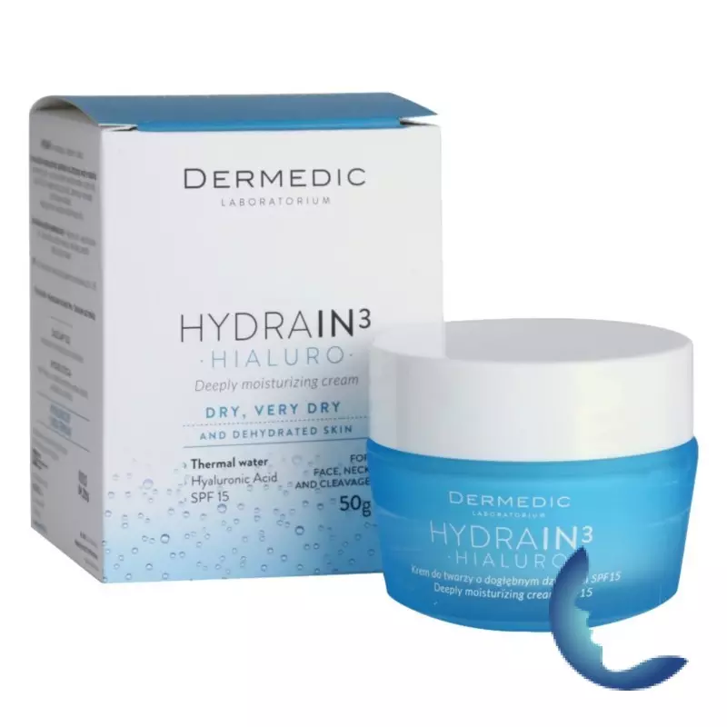 Dermedic Hydrain 3 Crème Hydratante En Profondeur Spf 15, 50 G