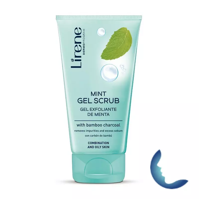 Lirene Gel Peeling Menthe Au Charbon De Bambou, 150 Ml