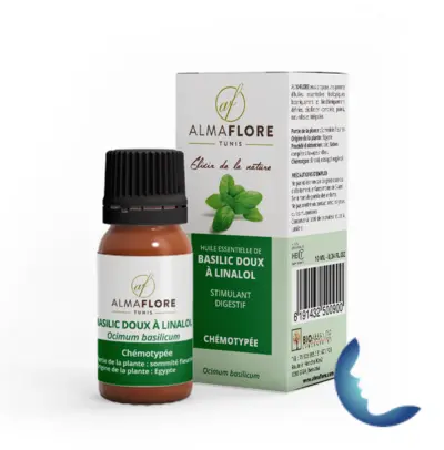 Almaflore Huile Essentielle  De Basilic Doux 10ml