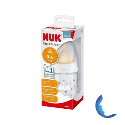 Nuk Biberon Verre Large First Choice 0-6m 120 Ml