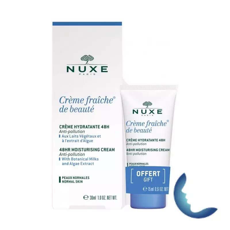 Coffret Nuxe Creme Fraiche De Beaute 30ml Peaux Normale + 15ml (offerte)