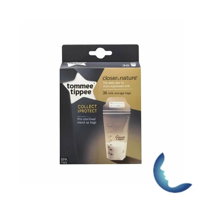 Tommee Tippee Close To Nature Lots De 36 Sachets De Conservation Lait Maternel