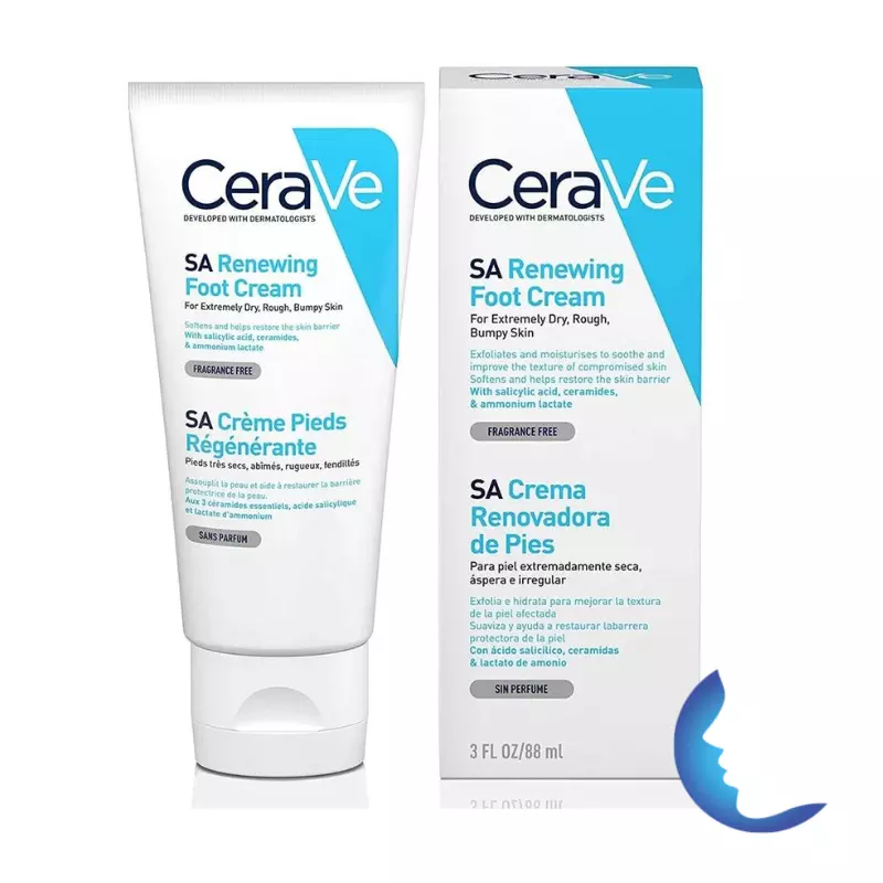 Cerave Crème Pieds Régénérante Sa, 88ml