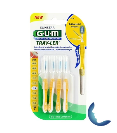 Gum Brossettes Traveler Extrafine Conique, Bte De 4 (1514)