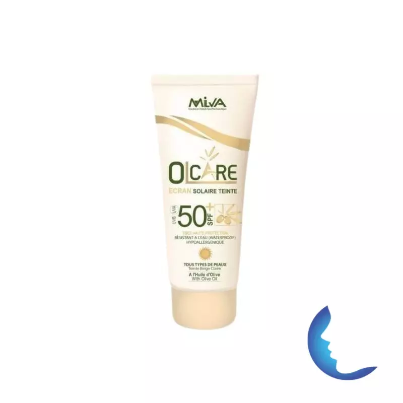 Olcare Ecran Solaire Teinté Beige Clair Spf50+, 50ml