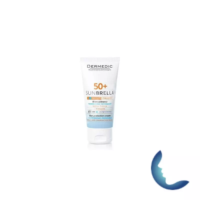Dermedic Ecran Crème Solaire Spf 50+ Peaux Mixte à Grasse , 50 Ml