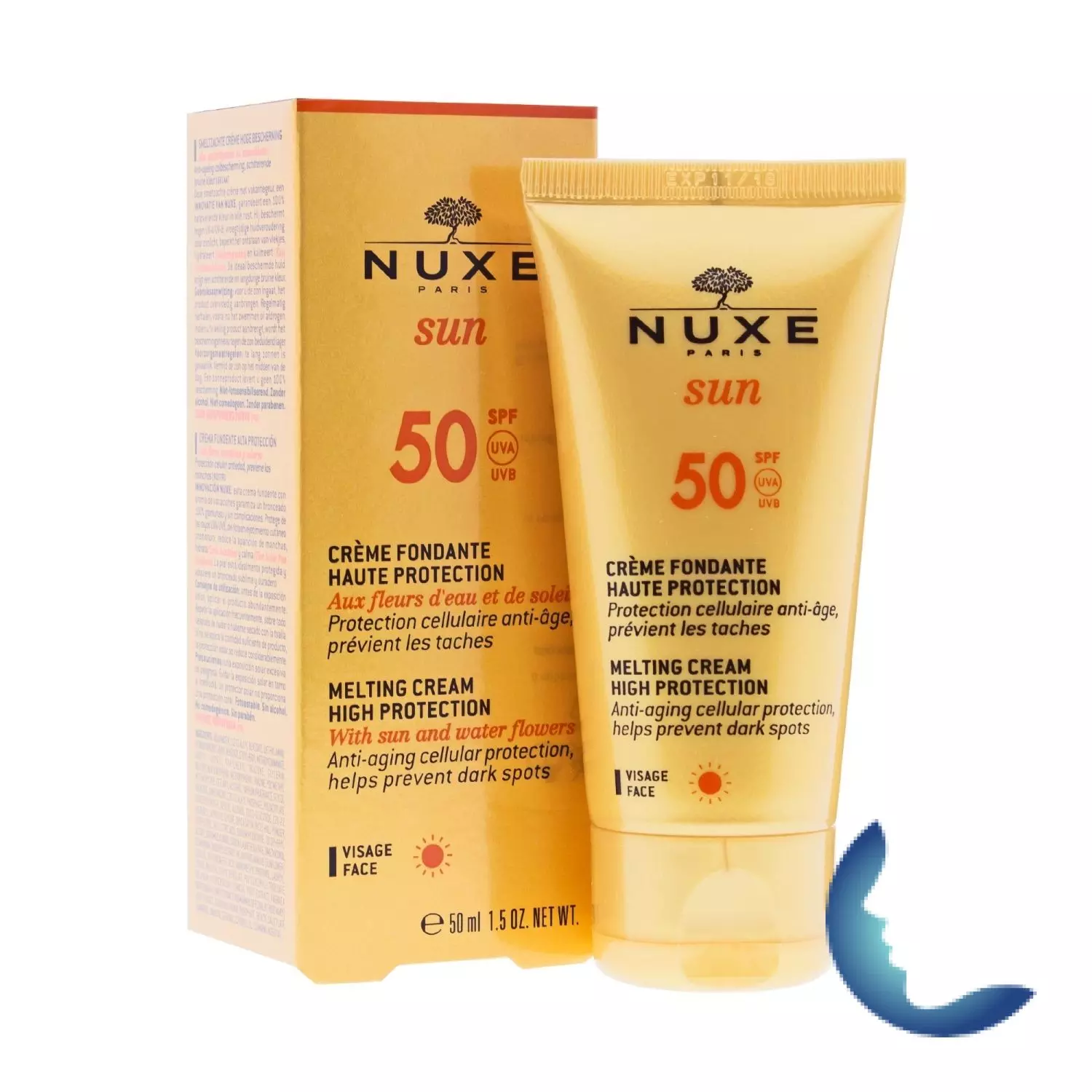 Nuxe Sun Crème Fondante Visage Spf50+ , 50ml