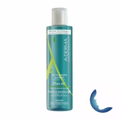A-derma Phys-ac Gel Moussant Purifiant 200ml