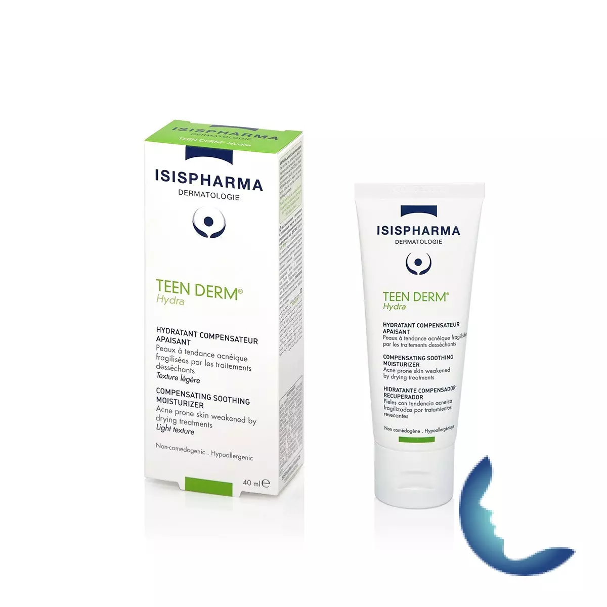Isispharma Teen Derm Hydratant Compensateur Apaisant Hydra Peaux A Tendance Acneique 40ml