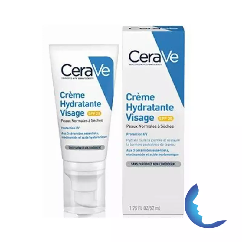 Cerave Crème Hydratante Visage Spf25, 52ml
