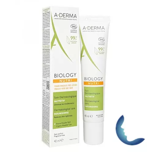 A-derma Biology Nutri Soin Nutritif Peaux Fragiles Très Sèches 40ml