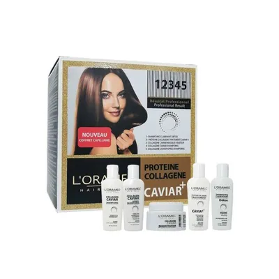 L&rsquo;oramel Protéine Collagène Caviar+ Kit De Lissage Et Soin Capillaire, Petit Format
