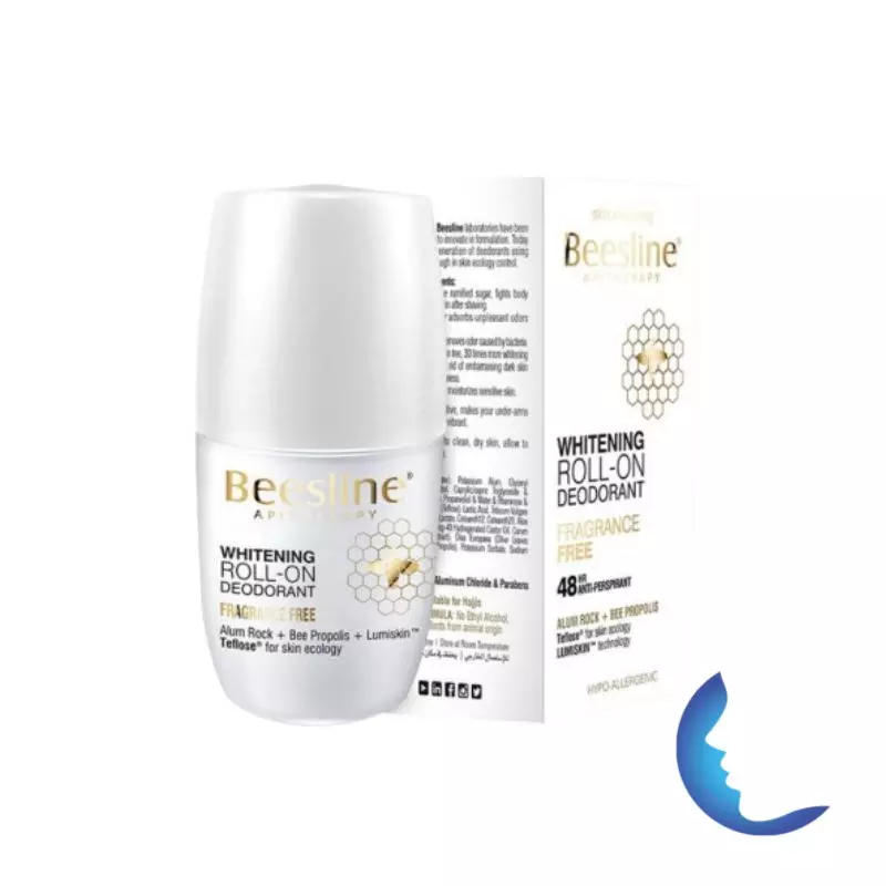 Beesline Natural Whitening Roll-on éclaircissant Sans Parfum, 50ml