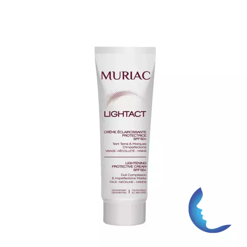 Muriac Lightact Crème Eclaircissante Protectrice Spf50+, 50ml