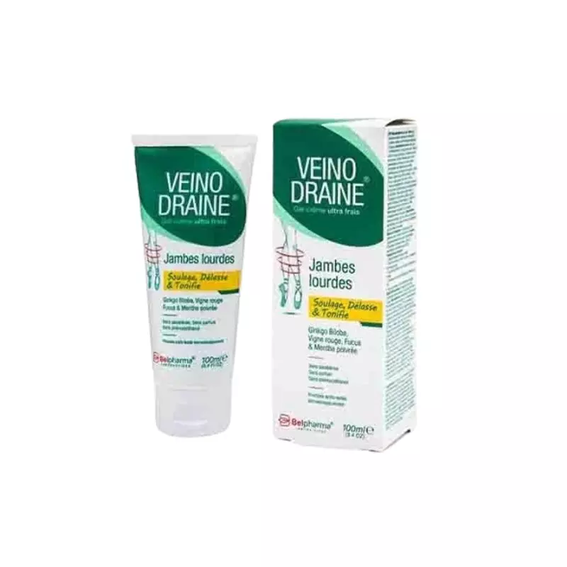 Veino Draine Gel-crème Ultra Frais Jambes Lourdes, 100ml