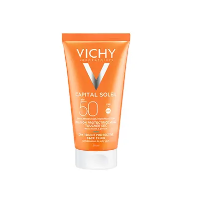 Vichy Capital Soleil Emulsion Anti Brillance Toucher Sec - Ecran Invisible Spf50 50ml