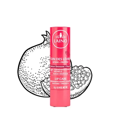Laino Soin Des Lèvres Apaise & Protège Senteur Grenadine, 4g