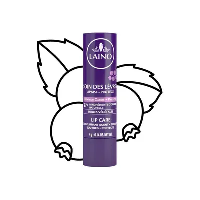 Laino Soin Des Lèvres Apaise & Protège Senteur Cassis, 4g