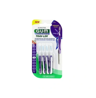 Gum Brossettes Traveler Extrafine Cylindrique, Bte De 4 (1512)