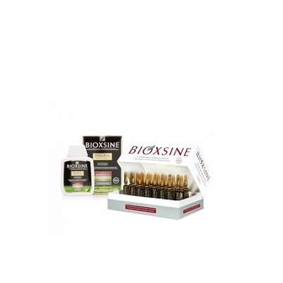 Pack Bioxsine Sérum Anti-chute 24x6ml + Shampooing Femina Anti-chute Cheveux Gras