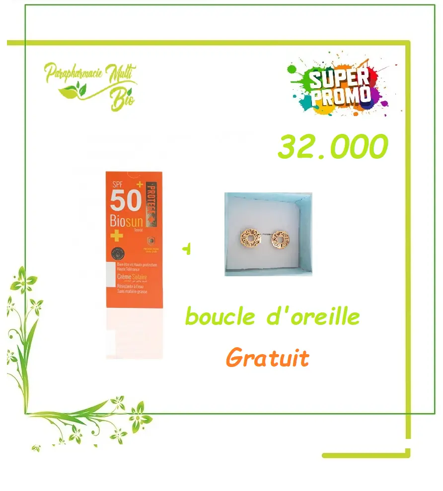 Protect + Biosun Creme Solaire Tente 50ml
