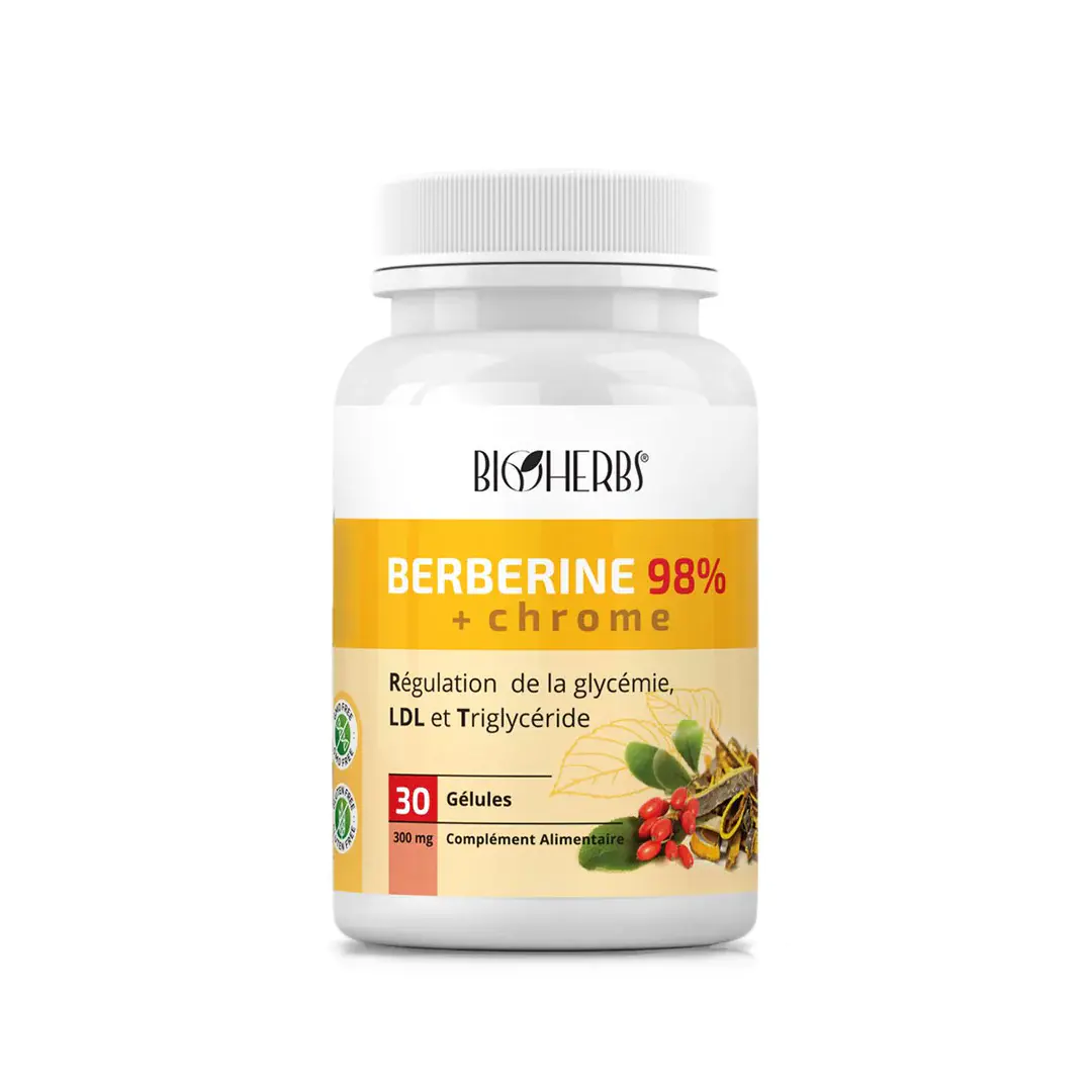 Berberine  60 Gélules (gélatine Végétale) Bioherbs