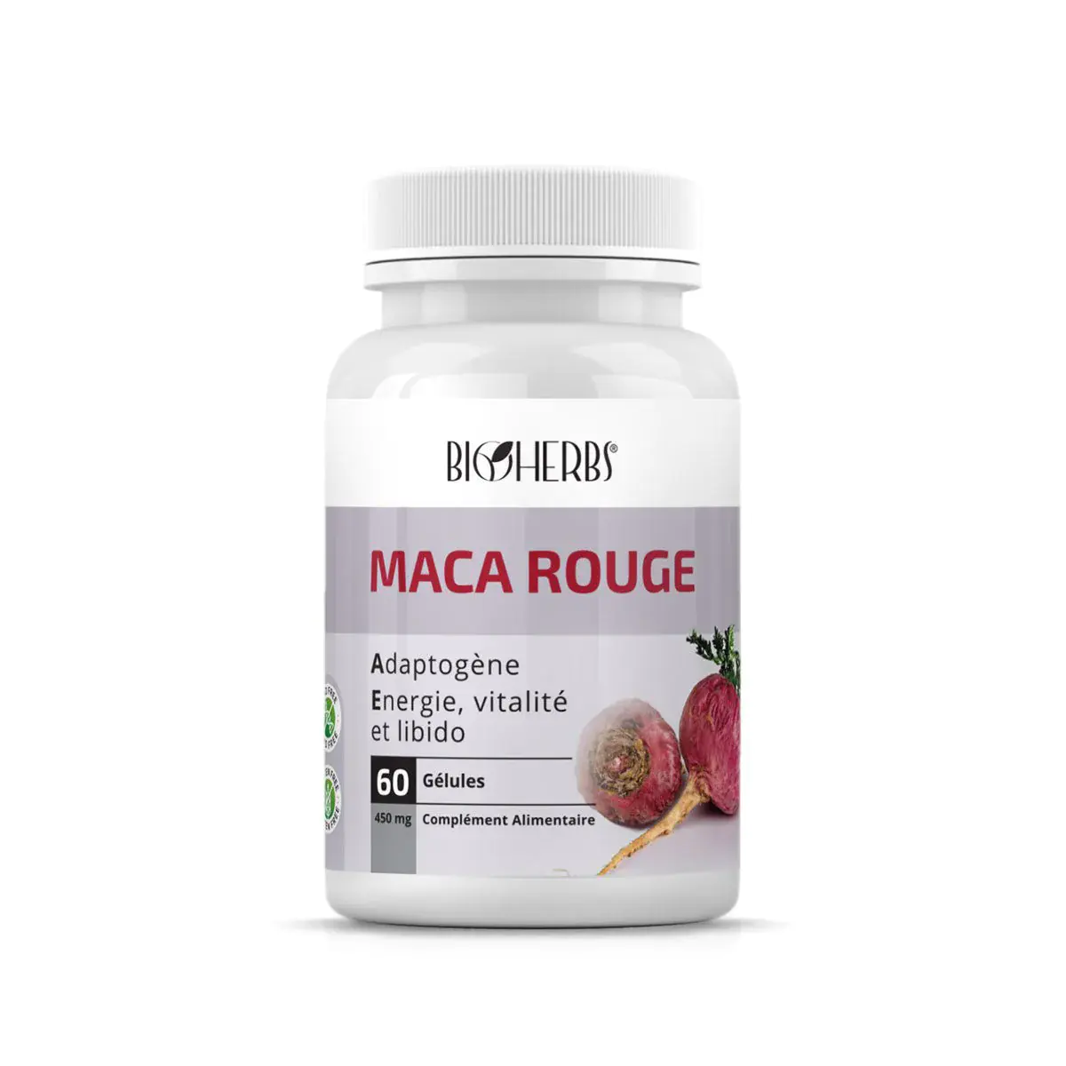 Maca Rouge 60 Gélules Bioherbs