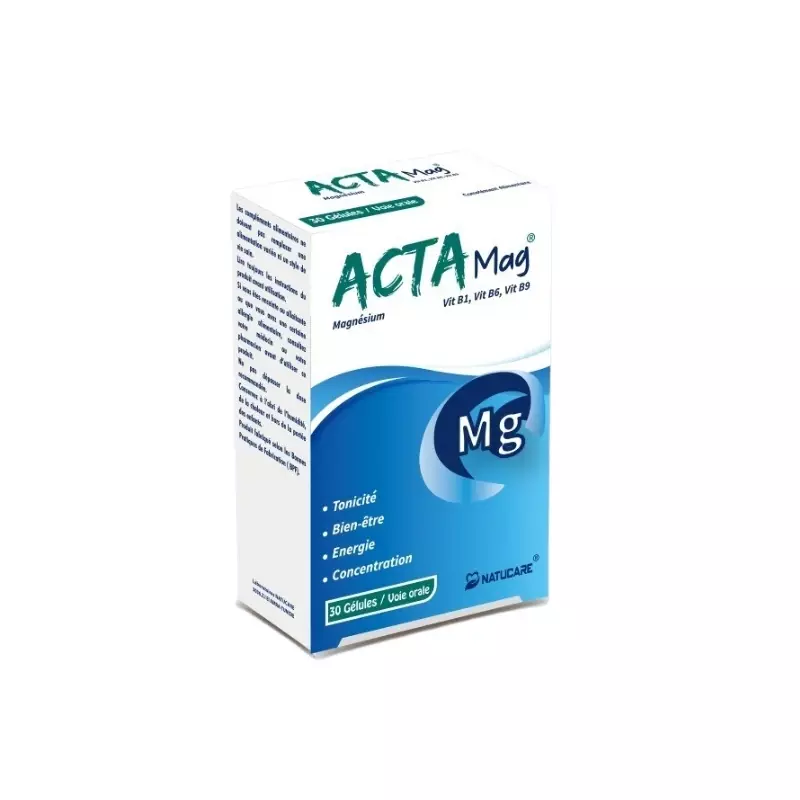 Actamag Complément Alimentaire, 30 Gélules