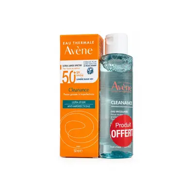 Avene Cleanance Creme Solaire Peaux Grasses à Imperfections Ecran Spf50 - 50ml
