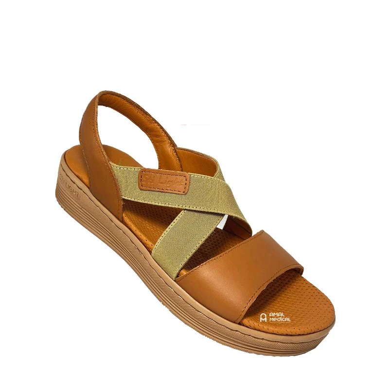 Sti Orthopedic - Sandale Orthopédique Femme - Fs04 - Caramel