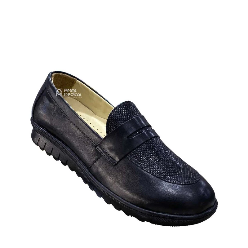 Sti Orthopedic - Mocassin Orthopédique Femme - B09 – Noir