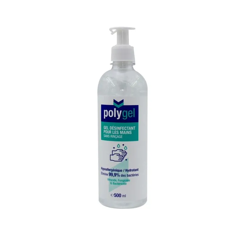 Polygel- Gél Désinfectant Pour Les Mains 500 Ml