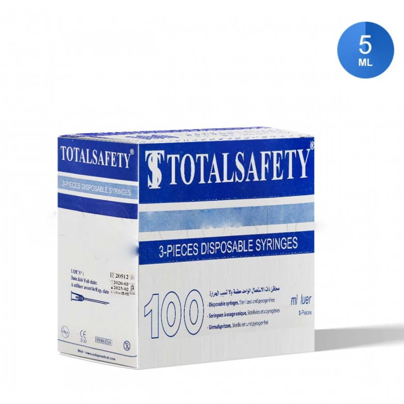 Seringue Avec Aiguille - Sofap - 5ml - Paquet De 100pcs
