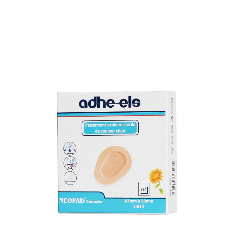 Adhe-els Neopad Corrector - Pansement Oculaire Stérile De Couleur Clair - Small 26x50mm
