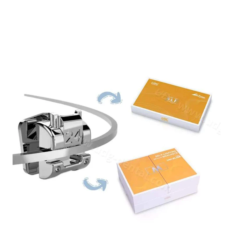 Udg Dental - Kit De Support Auto-ligaturant - 6e Génération - à Coefficient De Frottement Ultra-faible Uni-slide