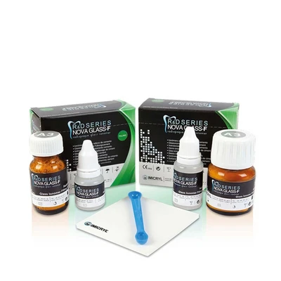 Imicryl Nova Glass F - Ciment De Remplissage En Ionomère - Poudre + Liquide