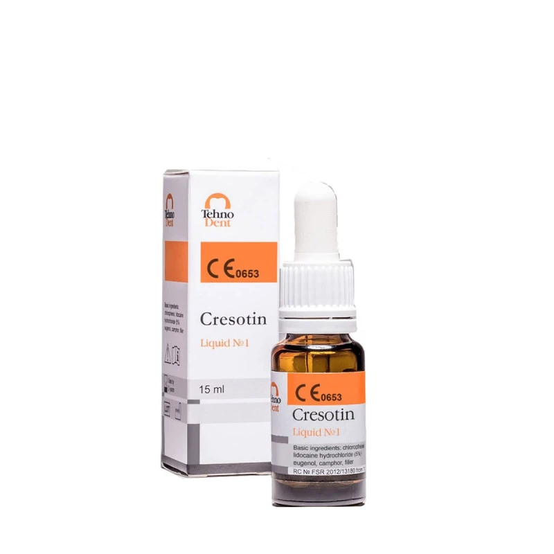 Tehnodent Cresotin N°1 - Liquide Antiseptique Pour Canaux Dentaires - 15ml