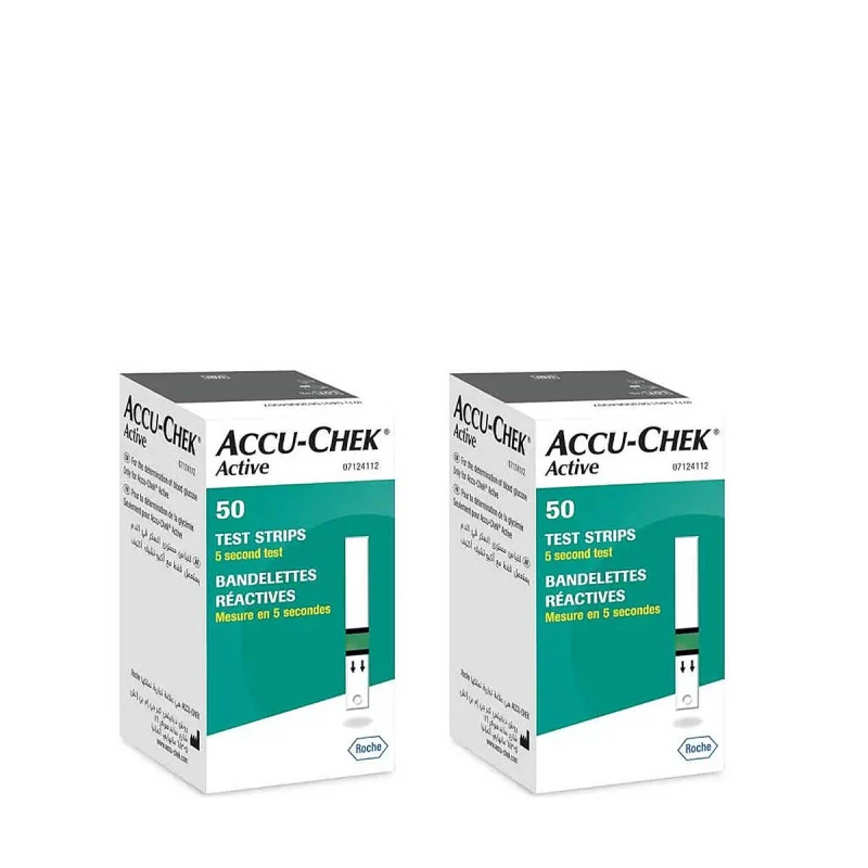 Accu Chek Active - Bandelettes Glycémie - 100 Unités