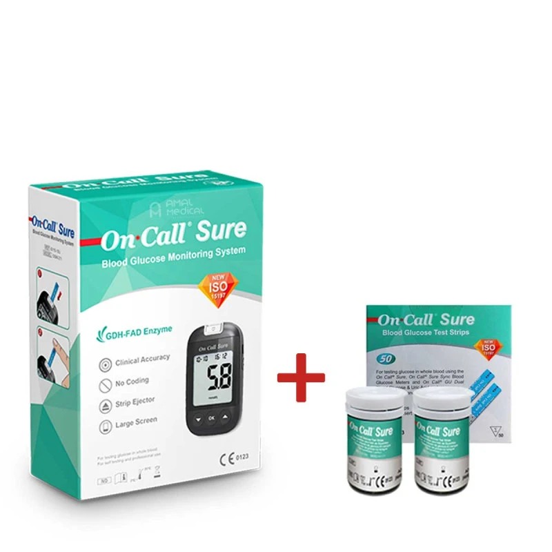 Coffret Glucomètre On Call Sure + 50 Bandelettes
