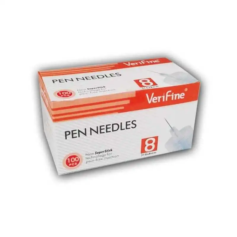 Verifine - Aiguilles Stylos Insuline - 8mm - B/100