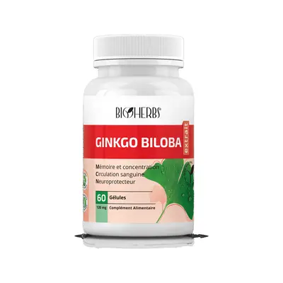 Bioherbs Ginkgo Biloba Extrait - 60 Gelules