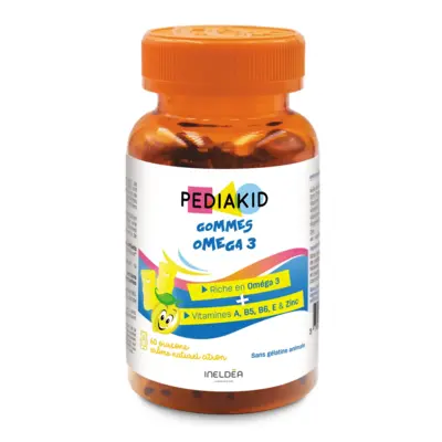 Pediakid Gommes Oméga 3 - 60 Gummies