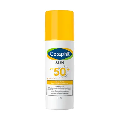 Cetaphil Sun Face Fluide Spf50+ Teinte Light-medium 50ml