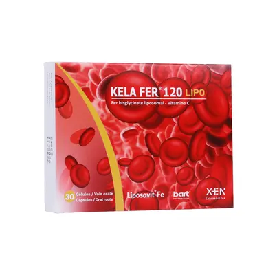 Kela Fer 120mg Lipo - 30 Gelules