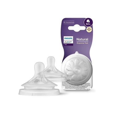 Philips Avent Tetines Natural Response 6m+ - Debit 5 - Lot De 2