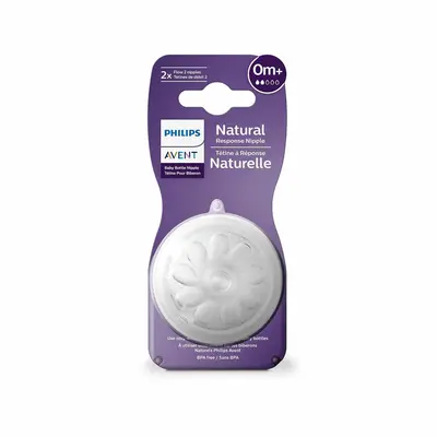 Philips Avent Tetines Natural Response 0m+ - Debit 2 - Lot De 2