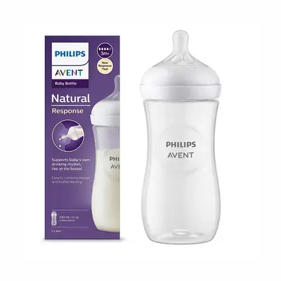 Philips Avent Natural Response Biberon Plastique 3m+ - 330ml