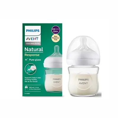 Philips Avent Natural Response Biberon En Verre 0m+ - 120ml