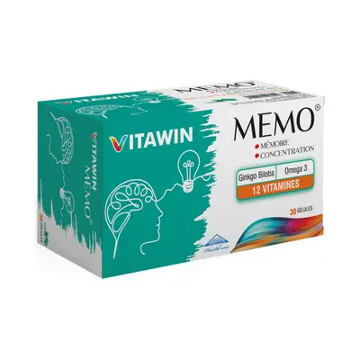 Medis Vitawin Memo - Memoire Et Concentration – 30 Gelules